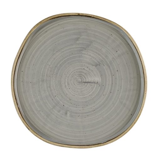 Churchill Stonecast Grey Organic Walled Plates 257mm 6 pack (HR423)