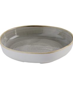 Churchill Stonecast Grey Organic Walled Bowls 232mm 6 pack (HR424)