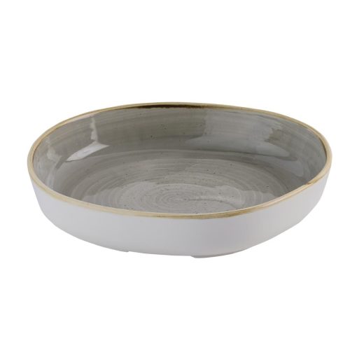 Churchill Stonecast Grey Organic Walled Bowls 232mm 6 pack (HR424)