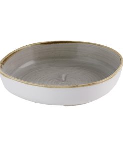Churchill Stonecast Grey Organic Walled Bowls 197mm 6 pack (HR425)
