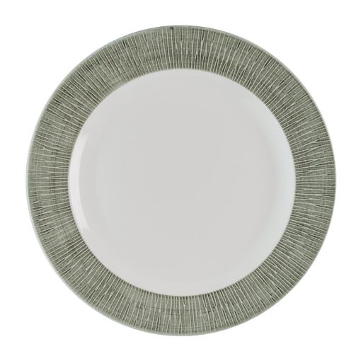 Churchill Bamboo Ceramic Spinwash Alpine Footed Plates 305mm 12 pack (HR427)