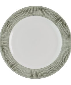 Churchill Bamboo Ceramic Spinwash Alpine Footed Plates 157mm 12 pack (HR429)