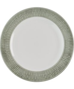Churchill Bamboo Ceramic Spinwash Alpine Footed Plates 233mm 12 pack (HR430)