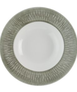 Churchill Bamboo Ceramic Spinwash Alpine Wide Rim Bowls 280mm 12 pack (HR433)
