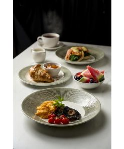 Churchill Bamboo Ceramic Spinwash Alpine Wide Rim Bowls 280mm 12 pack (HR433)