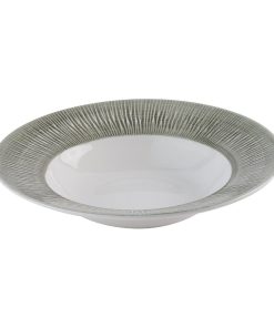 Churchill Bamboo Ceramic Spinwash Alpine Wide Rim Bowls 280mm 12 pack (HR433)