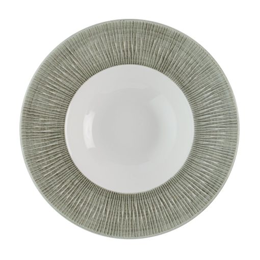 Churchill Bamboo Ceramic Spinwash Alpine Wide Rim Bowls 231mm 12 pack (HR434)