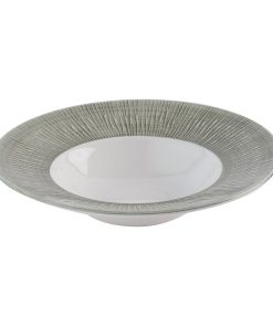 Churchill Bamboo Ceramic Spinwash Alpine Wide Rim Bowls 231mm 12 pack (HR434)