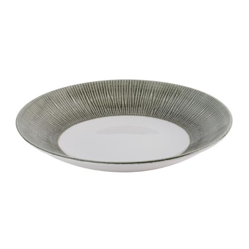 Churchill Bamboo Ceramic Spinwash Alpine Deep Coupe Plates 248mm 12 pack (HR436)