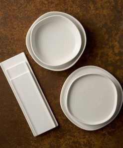 Churchill White Oblong Plates 250 x 90mm 6 pack (HR439)
