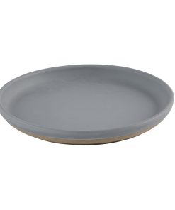 Churchill Emerge Seattle Grey Walled Plates 206mm 6 pack (HR466)