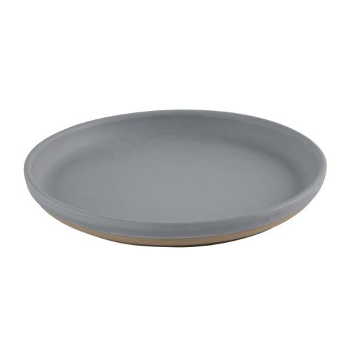 Churchill Emerge Seattle Grey Walled Plates 206mm 6 pack (HR466)