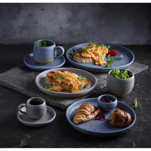 Churchill Emerge Oslo Blue Walled Plates 157mm 6 pack (HR476)