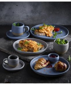Churchill Emerge Oslo Blue Walled Plates 206mm 6 pack (HR477)