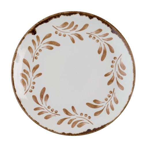 Dudson Harvest Mediterranean Terracotta Coupe Plates 220mm 12 pack (HR504)
