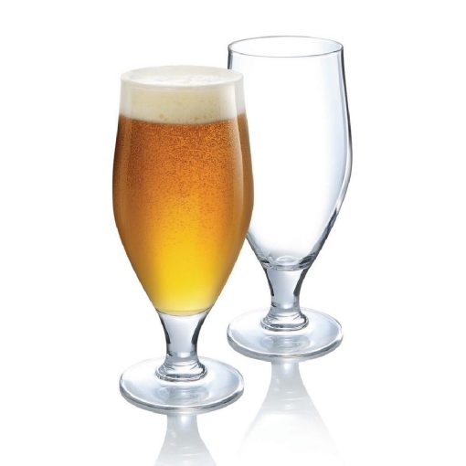 Arcoroc Cervoise Stem Beer Glasses 380ml 24 Pack (HR754)