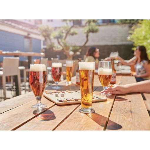 Arcoroc Linz Pilsner Beer Glasses 390ml 24 pack (HR846)