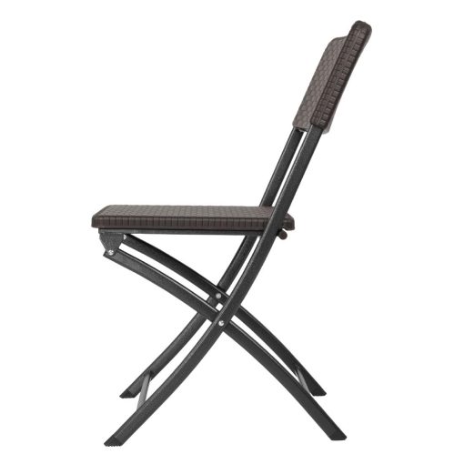 Bolero Rattan Folding Chairs Brown 2 pack (HS558)