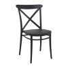 Cross Side Chair Black 2 Pack (HS600)