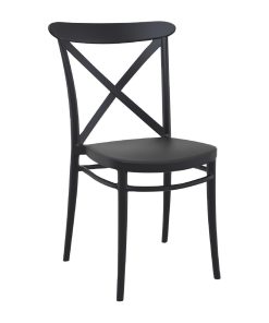Cross Side Chair Black 2 Pack (HS600)