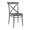 Cross Side Chair Dark Grey 2 Pack (HS601)