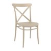 Cross Side Chair Taupe 2 Pack (HS603)