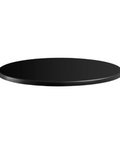 Enduratop Round Table Top Black 600mm (HS611)