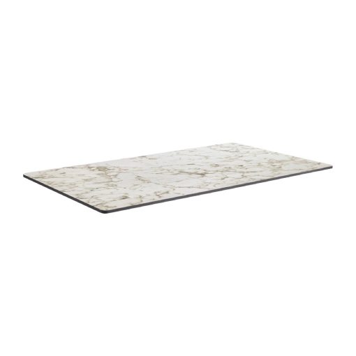 Extrema Rectangular Carrara Marble Table Top 1190x690mm (HS651)