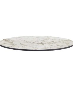 Extrema Round Carrara Marble Table Top 690mm (HS653)