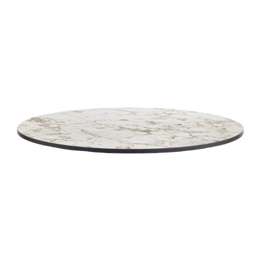 Extrema Round Carrara Marble Table Top 600mm (HS656)