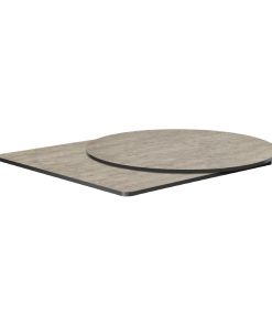Extrema Round Cement Textured Table Top 600mm (HS662)