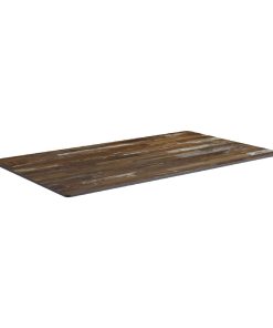 Extrema Rectangular Planked Vintage Wood Table Top 1190x690mm (HS693)