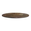 Extrema Round Planked Vintage Wood Table Top 600mm (HS694)