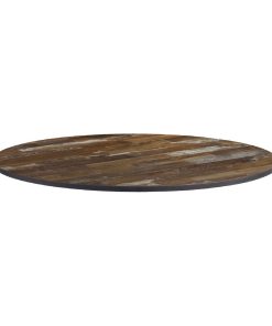 Extrema Round Planked Vintage Wood Table Top 690mm (HS696)