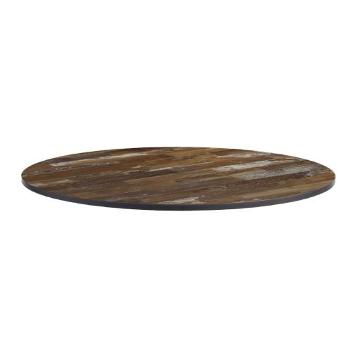 Extrema Round Planked Vintage Wood Table Top 690mm (HS696)