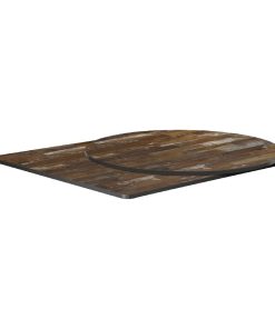 Extrema Round Planked Vintage Wood Table Top 690mm (HS696)
