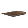 Extrema Square Planked Vintage Wood Table Top 790x790mm (HS698)