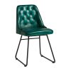 Harland Side Chair Leather Vintage Blue 2 pack (HS734)