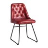 Harland Side Chair Leather Vintage Red 2 pack (HS736)