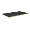 Omega Rectangular Laminate Table Top Black Marble 1200x700mm (HS752)