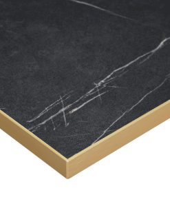 Omega Square Laminate Table Top Black Marble 700x700mm (HS756)