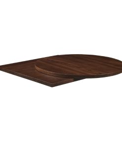 Solid Ash Dark Walnut Square Table Top 600x600mm (HS771)