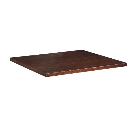 Solid Ash Dark Walnut Square Table Top 700x700mm (HS772)