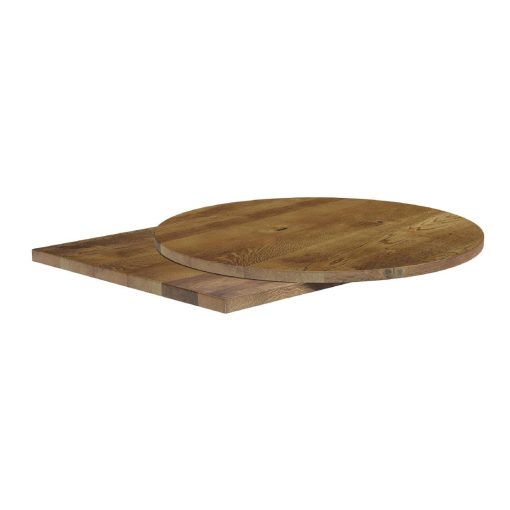 Solid Oak Natural Square Table Top 700x700mm (HS779)