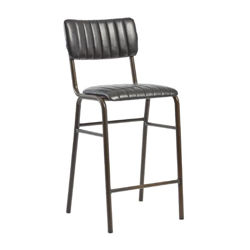 Tavo Stacking Mid Bar Stool Vintage Black 2 Pack (HS789)