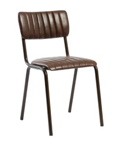 Tavo Stacking Side Chair Vintage Brown 2 pack (HS796)