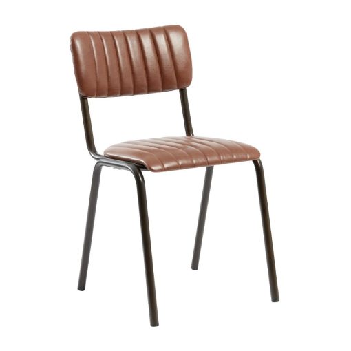 Tavo Stacking Side Chair Vintage Tan 2 pack (HS799)