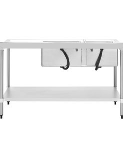 HOST Double Bowl Sink Right Hand Drainer Stainless Steel 1500mm HOST0254DSIR (HT190)