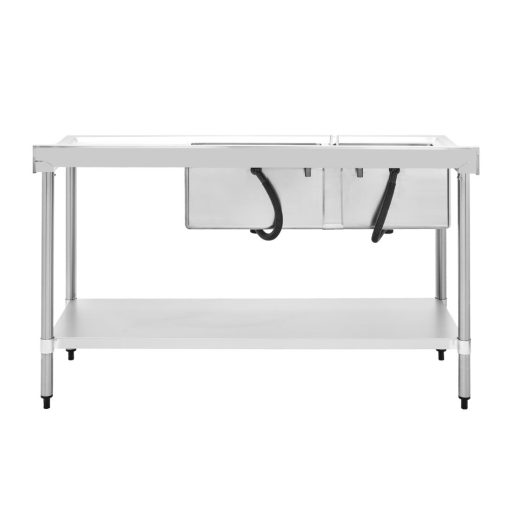 HOST Double Bowl Sink Right Hand Drainer Stainless Steel 1500mm HOST0254DSIR (HT190)