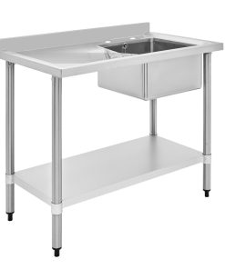 HOST Single Bowl Sink Left Hand Drainer Stainless Steel 1000mm HOST0251SSIL (HT193)
